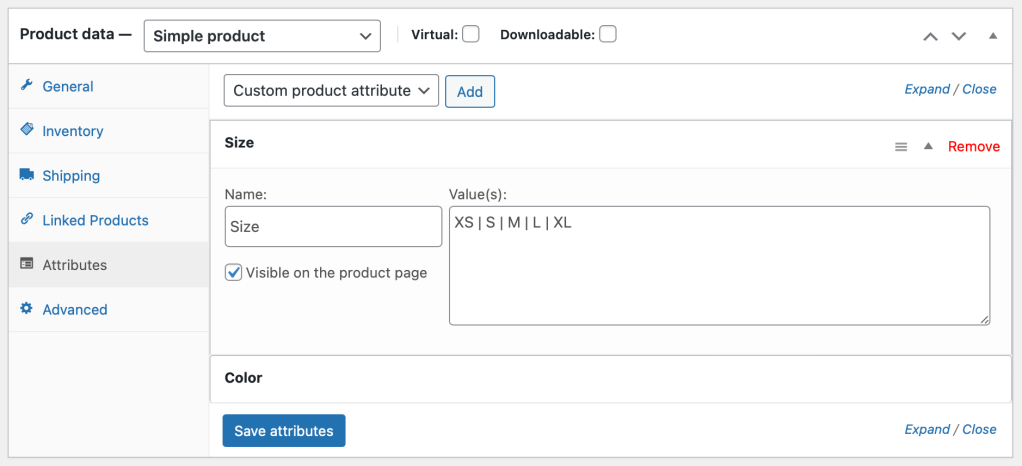 How to Add Attributes in WooCommerce